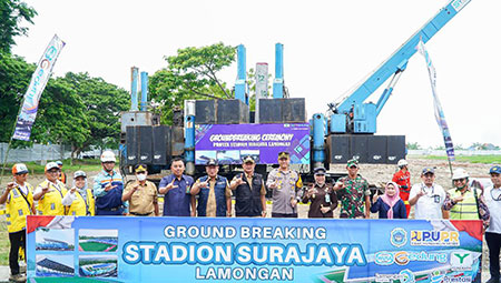 Ground Breaking Tandai Langkah Awal Konstruksi Stadion Surajaya