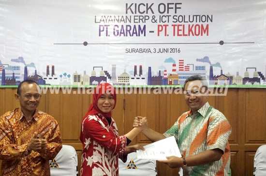 Telkom Kick Off Implementasi Enterprise Resources Planning di PT Garam