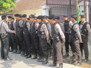 Aparat Polisi Jaga Muscab PPP di Tulungagung