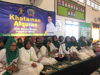 Perempuan Bangsa Jatim Hataman Quran di Lapas perempuan Sukun Malang