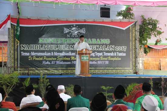 Gus Ipul  Titip Keluarga, Masjid dan Madrasah ke PCNU Bangkalan