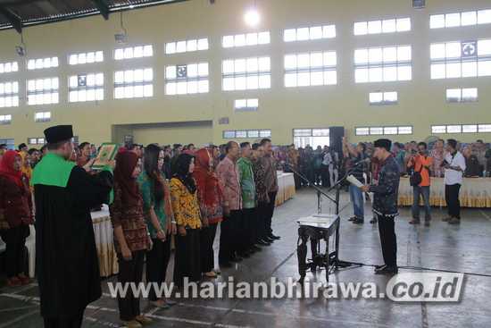 Kabupaten Lamongan Lantik PPS Terbanyak di Jawa Timur