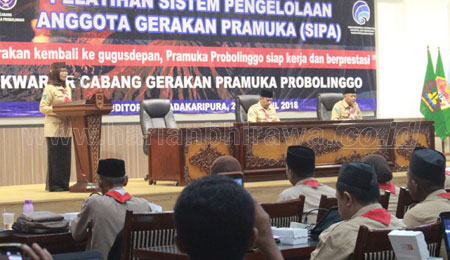 Kwarcab Pramuka Kabupaten Probolinggo Sosialisasi SIPA
