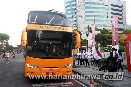 Dishub Surabaya Kembali Uji Coba Rute Bus Double Deck