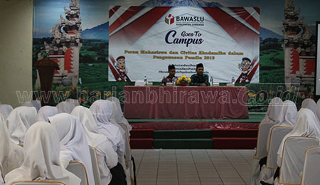 Bawaslu Kabupaten Jombang Ajak Mahasiswa Awasi Pemilu 2019