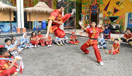 SD Muhammadiyah 16 Juara Umum Kungfu Internasional