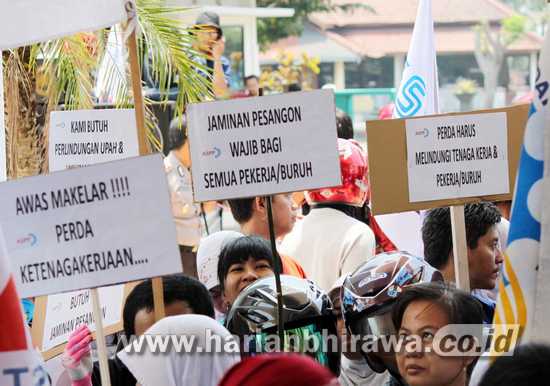 Belasan Ribu Sarbumusi Jatim Siap Aksi Damai May Day di Gedung Grahadi Surabaya