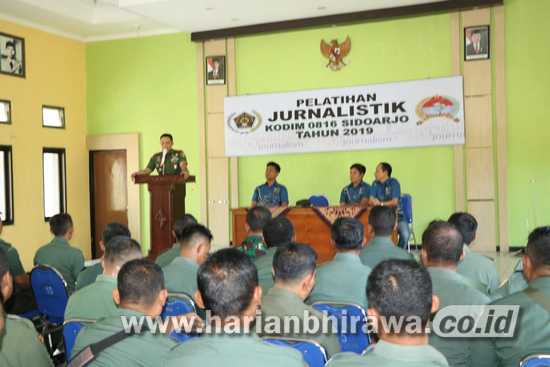 Kodim 0816 Kabupaten Sidoarjo Adakan Pelatihan Jurnalistik