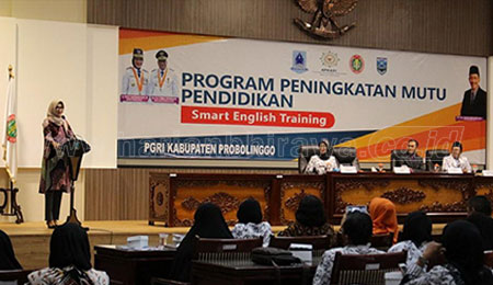 PGRI Kabupaten Probolinggo Gelar Smart English Training