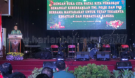 Kogartap III/Surabaya Gelar Natal Gabungan TNI-Polri