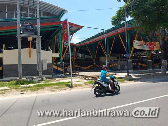Bangunan Baru Pasar Margalela Kabupaten Sampang Masih Sepi Aktifitas