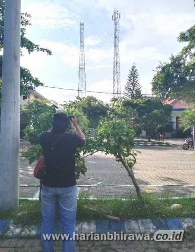 Bangunan Tower Tanpa Izin Tetap Berdiri Dekat Kantor Perizinan Pemkab Malang