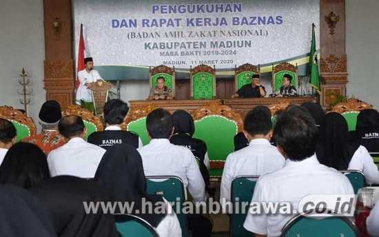Usai Dikukuhkan, Pengurus Baznas Kabupaten Madiun Langsung Rapat Kerja
