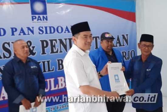 HM Taufiqulbar Daftar Bacawabup Sidoarjo dari Golkar dan PAN