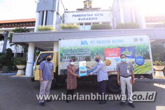 Pemerintah Kota Surabaya Terima Bantuan 5 Ton Beras dan 2 Ton Gula