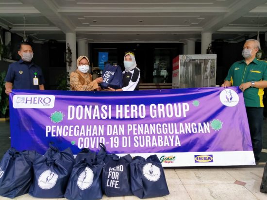 Wali Kota Surabaya Apresiasi Seribu Paket Sembako HERO Group
