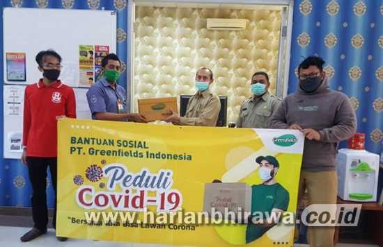 Ditengah Covid-19, PT Greenfields Indonesia Berikan Ribuan Kotak Susu Pasteurisasi