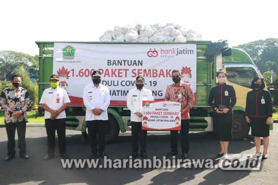 Bank Jatim Salurkan 1600 Peket Sembako untuk Kota Malang