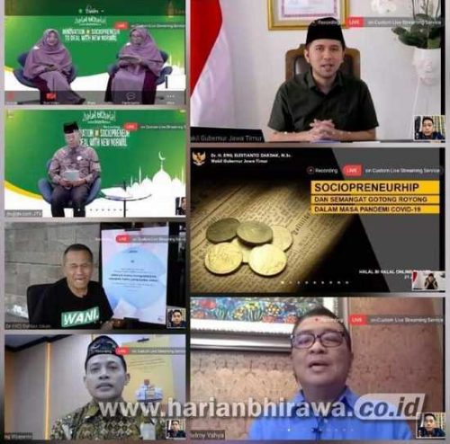 Sukses Gelar Halalbihalal Online, Laznas LMI Gagas Wirausaha Sosial New Normal