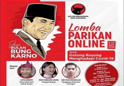 Bulan Bung Karno, PDIP Surabaya Gelar Lomba Foto dan Parikan Online
