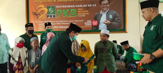 Harlah PKB Ke-22, DPC PKB Kabupaten Sidoarjo Santuni Anak Yatim