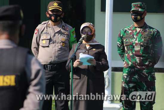 Pemerintah Kabupaten Jombang dan TNI-Polri Apel di Makodim 0814