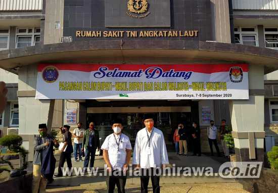 Bapaslon Pilwali Pasuruan dan Mojokerto Tes Kesehatan di Surabaya