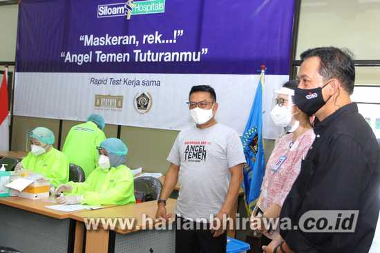 Kantor Staf Presiden Gandeng PWI Jatim Gelar Rapid Test Jurnalis di Surabaya