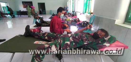 HUT TNI Ke-75, Kodim 0823 Situbondo Gelar Baksos Donor Darah