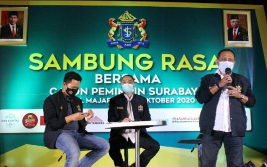 Machfud dan Eri Cahyadi Buka-bukaan Resep Pemulihan Ekonomi di Depan Kadin Surabaya