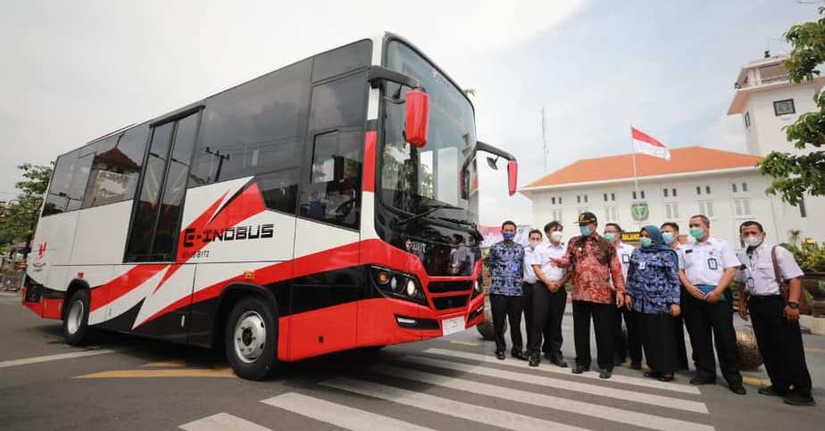 Uji Coba Bus Listrik INKA, Wali Kota Madiun: Ini Transportasi Masa Depan