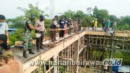 9-bas TNI Bersama Masyarakat, Gotong Royong Renovasi Masjid Al Muhajirin Sumuragung KELANA 1