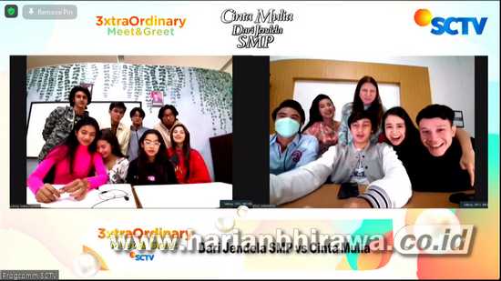 Pesinetron SCTV Cinta Mulia dan Dari Jendela SMP Hadir Virtual di Meet and Greet