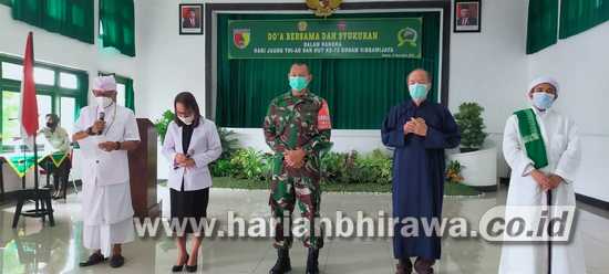 Hari Juang TNI AD dan HUT Ke-72 Kodam V Lakukan Doa Lintas Agama
