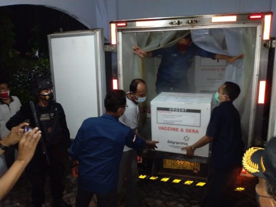 Empat Ribu Vaksin Sinovac Akhirnya Tiba di Kabupaten Jombang