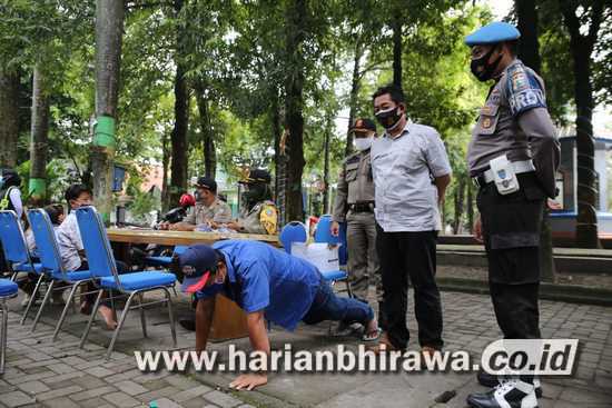 48 Pelanggar Terjaring Operasi Yustisi di Simpang Empat Alun-alun Jombang