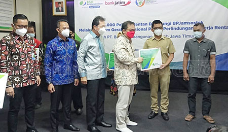 35.000 Pekerja Rentan Jawa Timur Dilindungi Program BPJAMSOSTEK