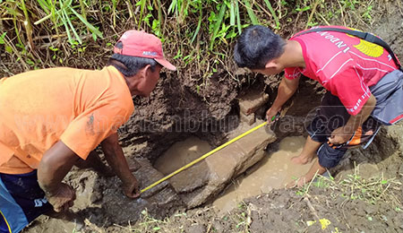 Warga Menganto Mojowarno Jombang Temukan Struktur Batu Bata Kuno