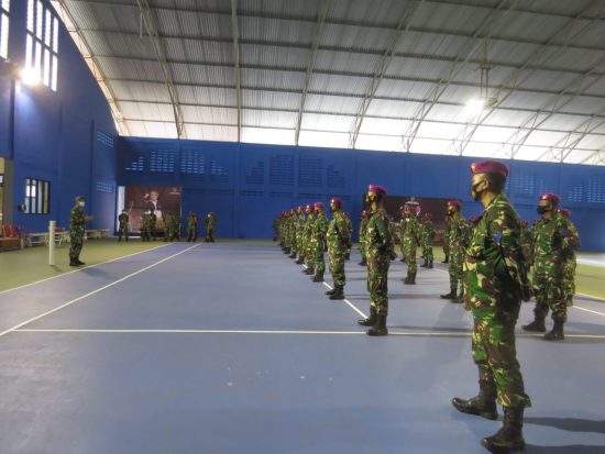 60 Personel Marinir TNI-AL Diturunkan Ke Jombang Bantu Kawal Pelaksanaan PPKM Mikro