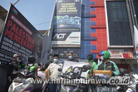 ACT Surabaya Luncurkan Food Careline Service Terdampak PPKM Darurat Level 4