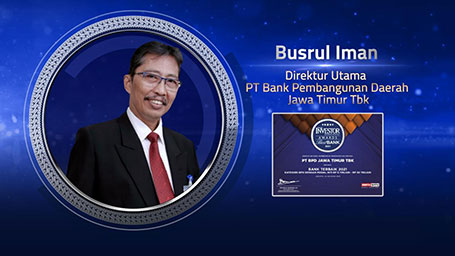 Bank Jatim Raih Penghargaan Bank Terbaik 2021