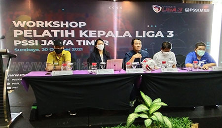 PSSI Jatim Gelar Workshop Pelatih Kepala Liga 3