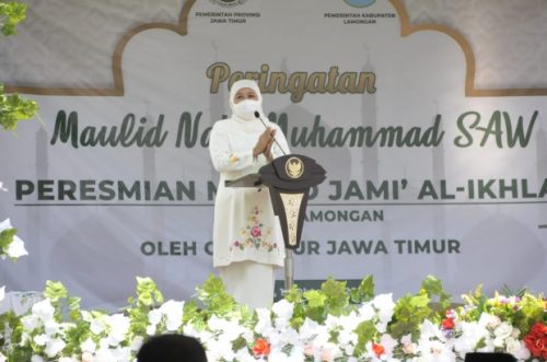 Gubernur Khofifah Ajak Masyarakat Teladani Hikmah Maulid Nabi Muhammad