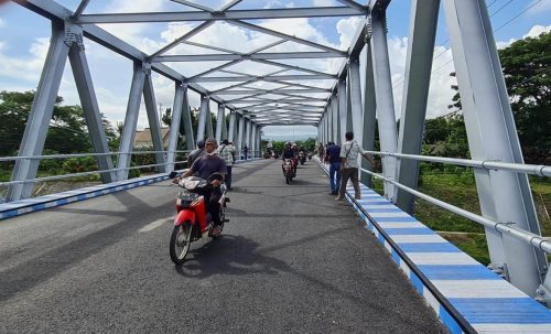 Jembatan Karangrejo Tulungagung Bisa Kembali Dilalui Bus dan Truk