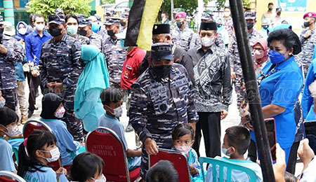 Wujudkan Herd Immunity Anak, Sinergi dengan TNI AL Gelar Vaksinasi