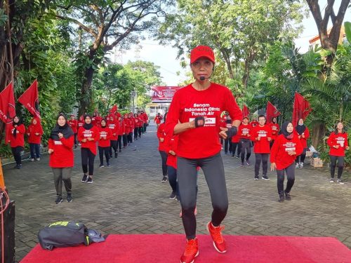 Senam SICITA, Kader PDIP Surabaya Pupuk Soliditas, Perkuat Basis di Masyarakat