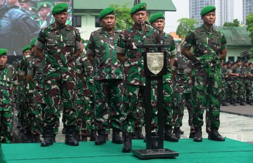 Danrem 083 Baladhika Jaya Ikuti Apel Gelar Pasukan Kesiapsiagaan TNI AD