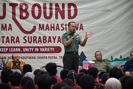 Dandim 0815/Mojokerto Gembleng 400 Mahasiswa Nusantara