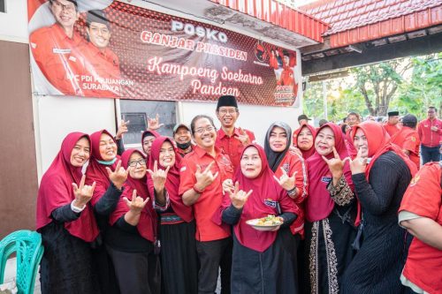 Hari Lahir Sang Proklamator, PDIP Surabaya Dirikan Posko Ganjar Presiden di Kampung Soekarno