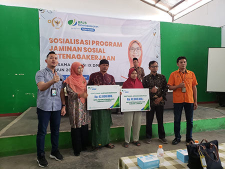BPJS Ketenagakerjaan Cirebon dan DPR Sosialisasi Program ke Pekerja BPU